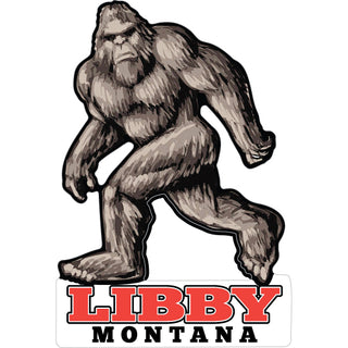Libby  Montana   Angry Bigfoot Sticker