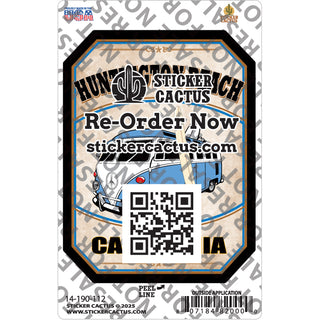 Huntington Beach Bus Sticker