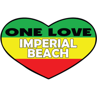 OK4 Imperial Beach Rasta Flag (0114 00140 01) Sticker