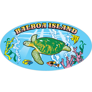 Balboa Island Green Sea Turtle Sticker