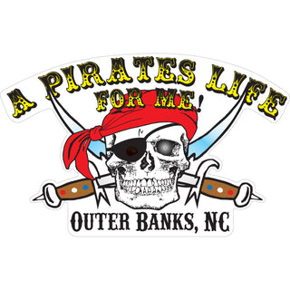 Outer Banks NC A Pirates Life Sticker