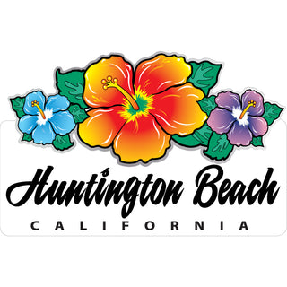 Huntington Beach  California   Triple Hibiscus Sticker