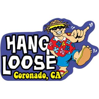 Coronado  CA   Hangloose Happy Guy Sticker