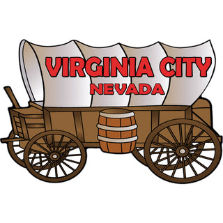 Virginia City Nevada   Covered Wagon Sticker