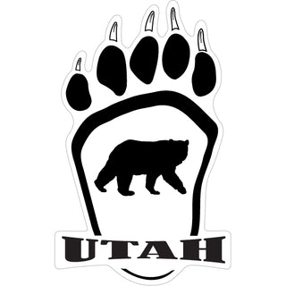 Utah Bear Paw Sticker
