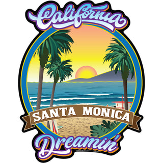 OK4 SANTA MONICA CALIFORNIA DREAMIN Sticker