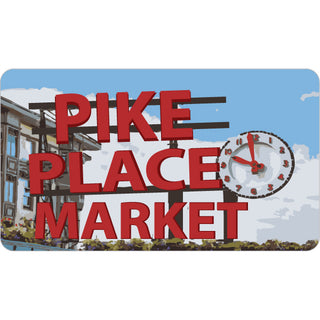 Pike Place Market   Seattle  WA Public Market Sign Sticker
