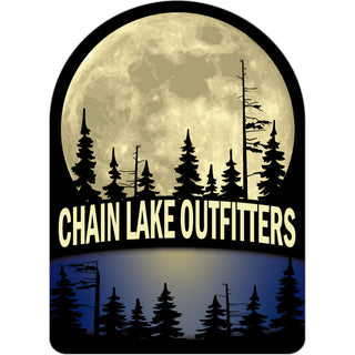 CHAIN LAKE OUTFITTERS FULL MOON Sticker