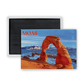 Moab   Arches Photo Rectangle Badge Magnet
