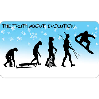 Novelty   Snowboard Evolution Sticker