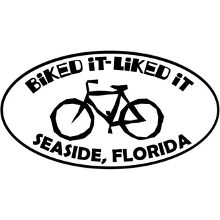 Seaside Florida   Biked it Liked it Seaside Sticker