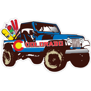 OK4 Colorado Jeep Flag Sticker