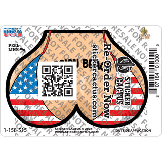 Mission Beach Chest USA Sticker