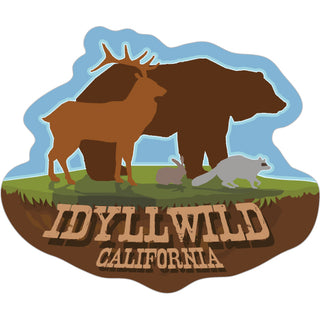 Idyllwild  California   Backyard Animals Sticker