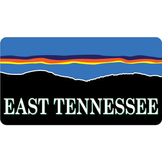 East Tennessee   Stylized Sunset with Mountains Sticker