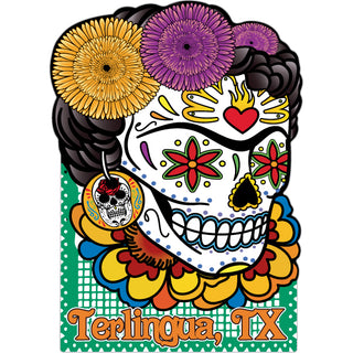 Terlingua  TX   Frida Sugar Skull Sticker