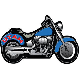 OK4 Utah Blue Motorcycle Sticker