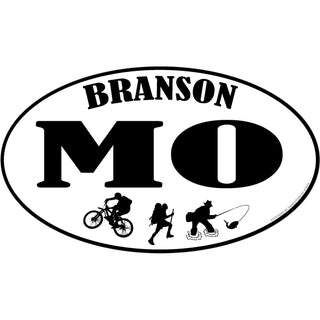 47943 OK4 Branson  MO Biker Hiker Fisher Euro (285 00285) Sticker
