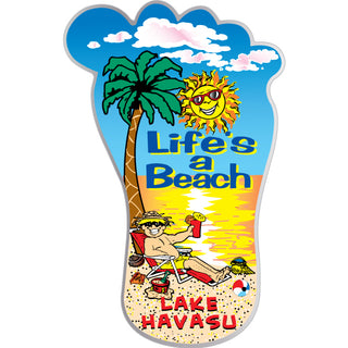 Lake Havasu   Life's A Beach Foot Sticker
