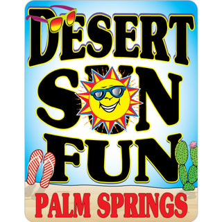 OK4 Palms Springs CA Desert  Sun & Fun Sticker