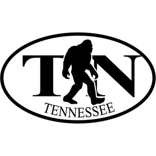Tennessee   Bigfoot Euro Oval Sticker