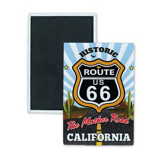 California   Road To Adventure Rectangle Badge Magnet