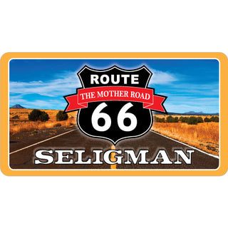 Seligman   Route 66 Highway Photo Sticker