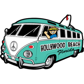 OK3 Hollywood Beach FL Corner Bus Three Quarter View Sticker