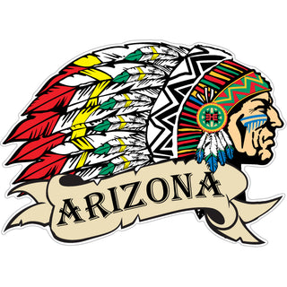 Arizona Chief Side View Wide Horizontal Sticker