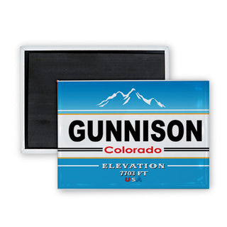 gunnison blue shield Rectangle Badge Magnet