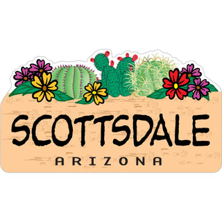 Scottsdale AZ Triple Cactus Sticker