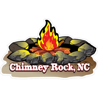 Chimney Rock NC Campfire Sticker