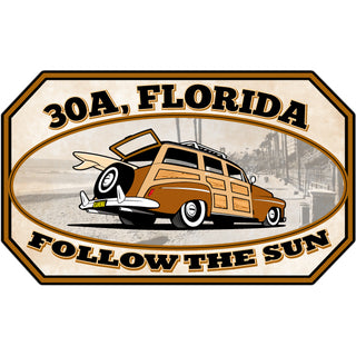 FL   Woody Follow The Sun Sticker