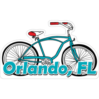 OK4 Orlando  FL Teal Beach Cruiser (00150) Sticker