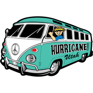 OK4 Hurricane Utah Bus Corner View Sticker