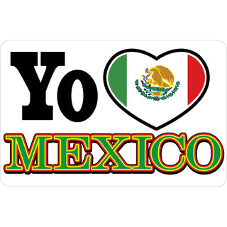 Novelty   I Heart Mexico Horizontal Sticker
