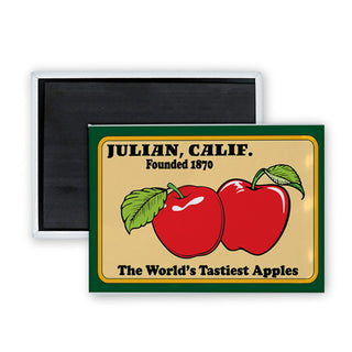 Julian  California   World's Tastiest Apples Rectangle Badge Magnet