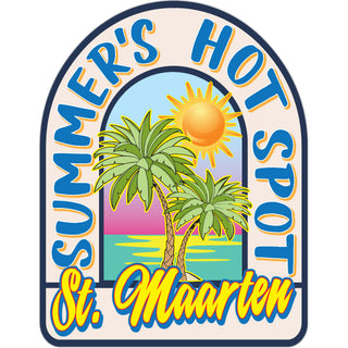 ST MAARTEN SUMMERS HOT SPOT Sticker