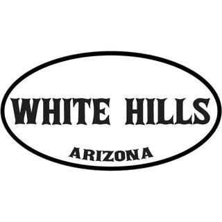 White Hills Arizona Western Style Euro Oval Sticker
