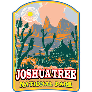OK4 Joshua Tree  CA Desert Scene Vertical Sticker