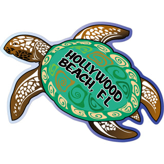 Hollywood Beach  FL   Green Sea Turtle Sticker