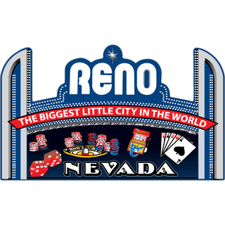 Reno Nevada   Gambler Arch Sticker