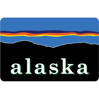 Alaska Stylized Sunset Sticker