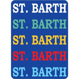 St. Barth   Letter Repeating Colors Sticker