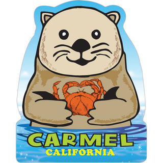 Carmel  CA Sea Otter Cartoon (0470 00789 01) Sticker