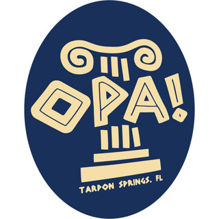 Tarpon Springs  FL OPA! Sticker