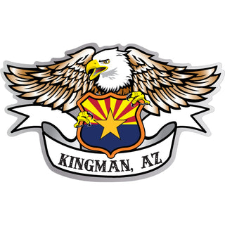 Kingman Eagle Arizona Flag Sticker