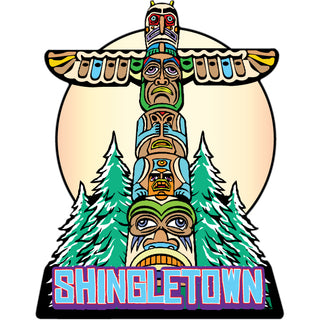 Shingletown   Totem Pole Sticker