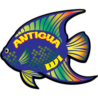 Antigua  WI   Tropical Fish Sticker
