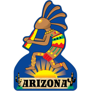 Arizona Kokopelli With Sunset Sticker
